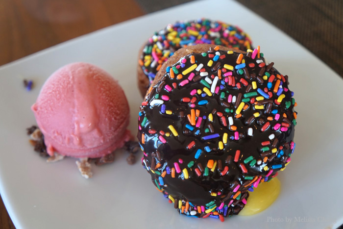 House made doughnuts with lilikoi curd