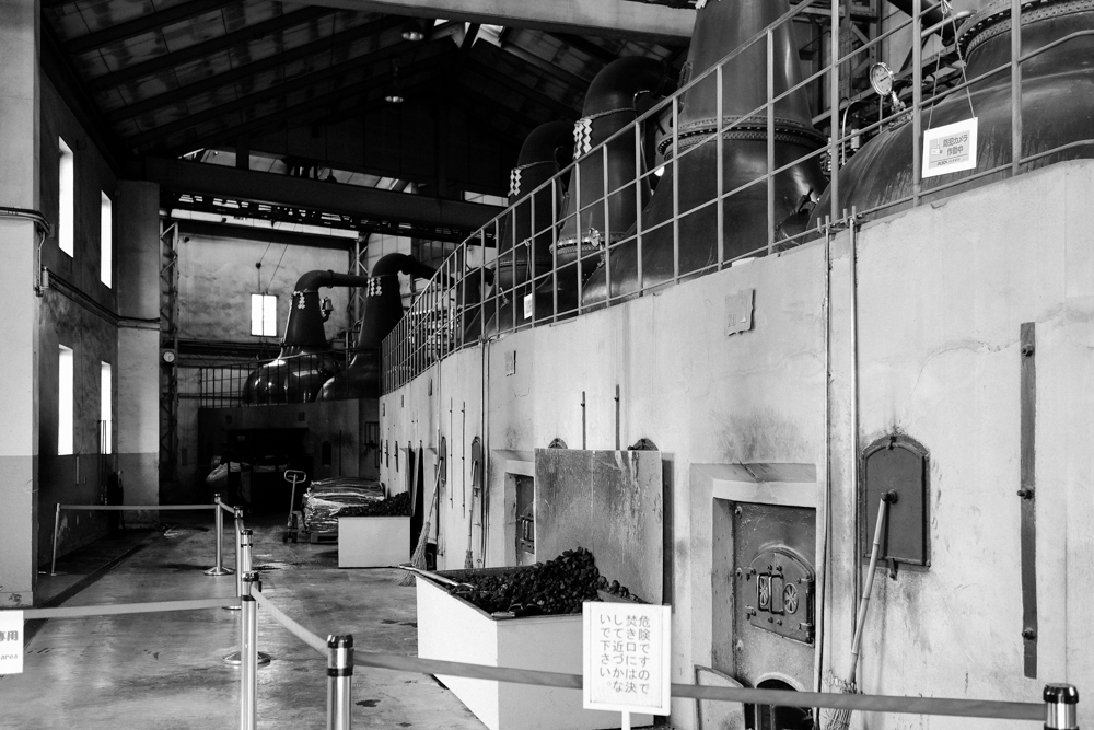 The still house is where giant copper stills are heated by coal fire, which is rare even for Scottish distilleries today.