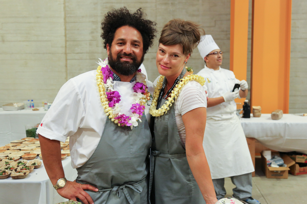 Straight from San Francisco, chef Ravi Kapur wowed us with his billfish lomi with puffed poi, sweet Maui onions and Hawaiian salt.