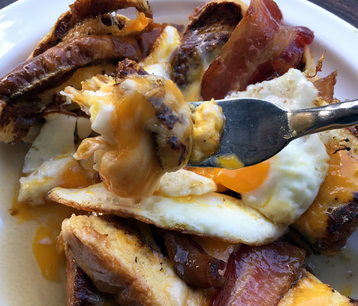 Cheese lovers will appreciate the strong flavors from the cheddar and fontina, coupled with the gooey factor.