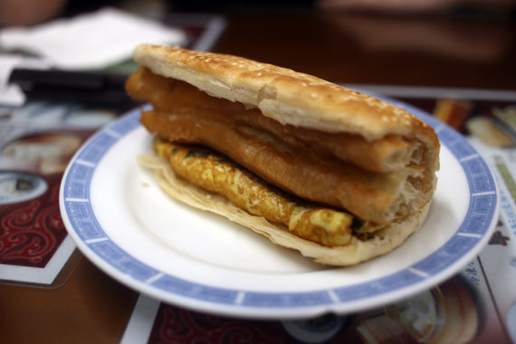 My friends call it the plain sesame pastry, but it doesn't look that plain to me.