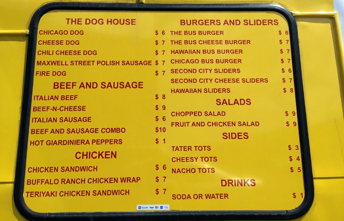 Most items on the Grubus menu are under $9.