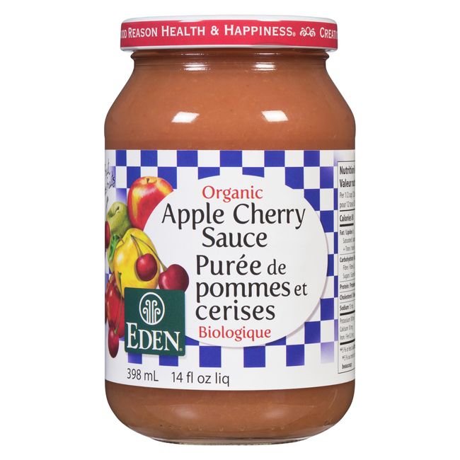 Eden Organic Apple Cherry Sauce, 398 Ml -- 12 Per Case