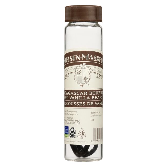 Nielsen Massey Madagascar Bourbon Two Vanilla Beans, 2 Count -- 12 Per Case