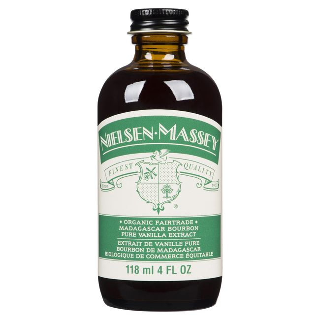 Nielsen Massey Organic Fairtrade Madagascar Bourbon Pure Vanilla Extract, 118 Ml -- 8 Per Case