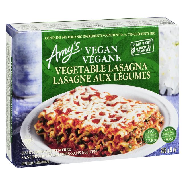 Amy's Dairy Free Vegetable Lasagna, 225 G -- 12 Per Case
