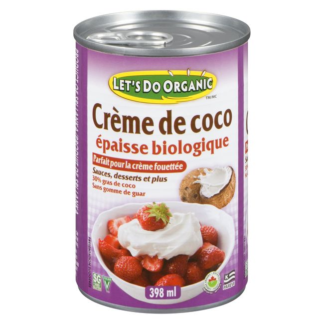 Let's Do Organic Heavy Coconut Cream, 398 Ml -- 12 Per Case