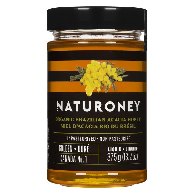 Naturoney Organic Brazilian Acacia Honey, 375 G -- 12 Per Case