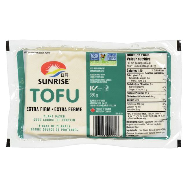 Sunrise Soya Foods Extra Firm Tofu, 350 G -- 12 Per Case