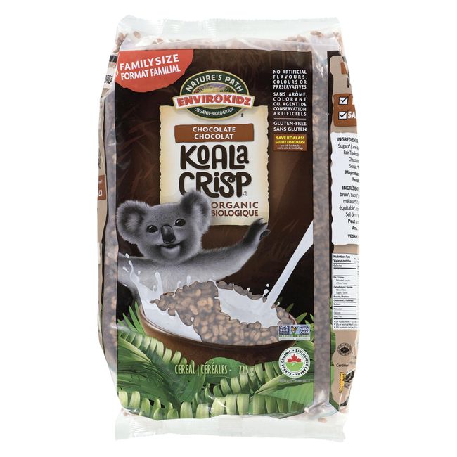 Organic Chocolate Koala Crisp Cereal, 725 Gram | FoodServiceDirect.ca - Canada's Widest Variety ...