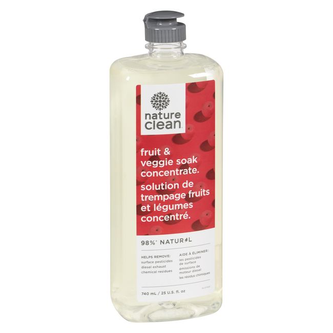 Nature Clean Fruit And Veggie Soak Concentrate, 740 Ml -- 6 Per Case