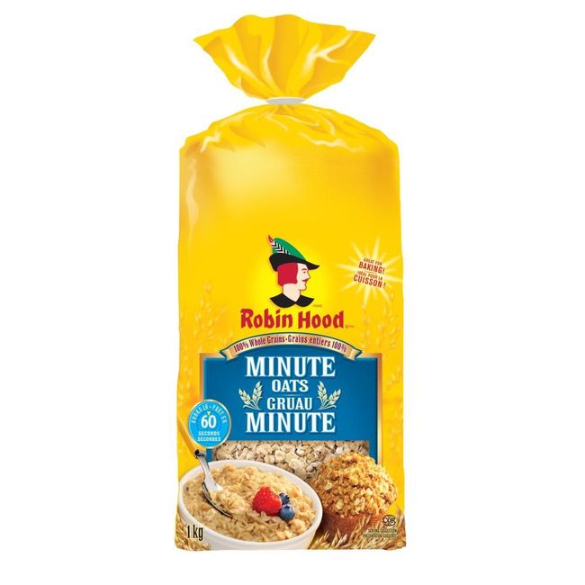 Robin Hood Minute Oatmeal, 1 Kg Bag -- 8 Per Case