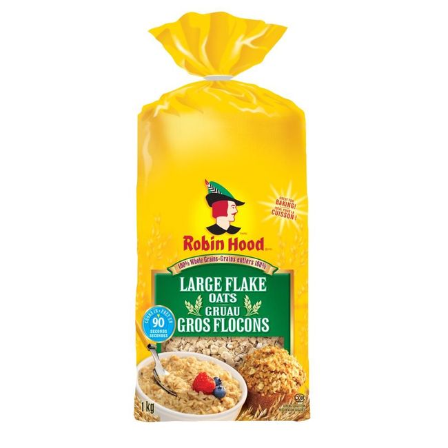 Robin Hood Big Oats Flake - Bag, 1 Kg -- 8 Per Case