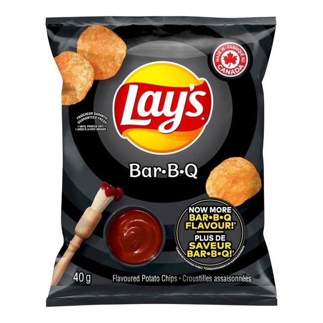 Lay's Chips De Pommes De Terre Au Goût De Barbecue, 40 G -- 40 Par Boîte