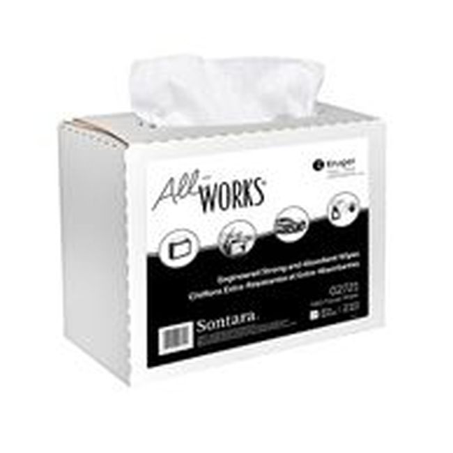 All Works White K60 Popup Interfold Wiper, 12.5 X 9 In -- 1260 Per Case