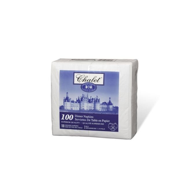 Chalet 2 Ply 8 Fold Dinner Napkin, 15 X 16 In -- 30 Per Case