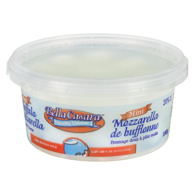 Bella Casara Mini Buffalo Mozzarella Soft Cheese, 180 G -- 6 Per Case