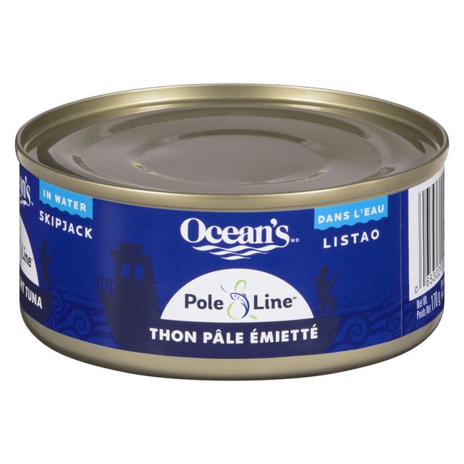 Oceans Pole And Line Flaked Light Tuna In Water, 170 G -- 24 Per Case