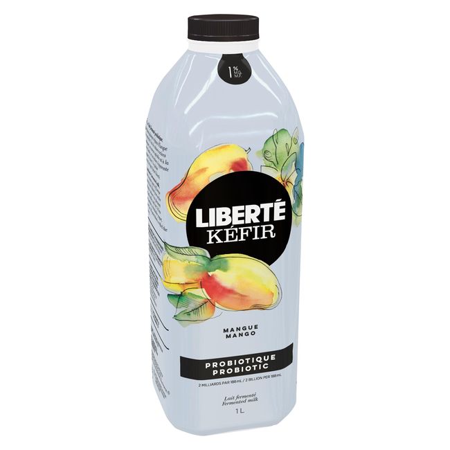 Liberte 1 Percent Milk Fat Mango Kefir, 1 L -- 6 Per Case