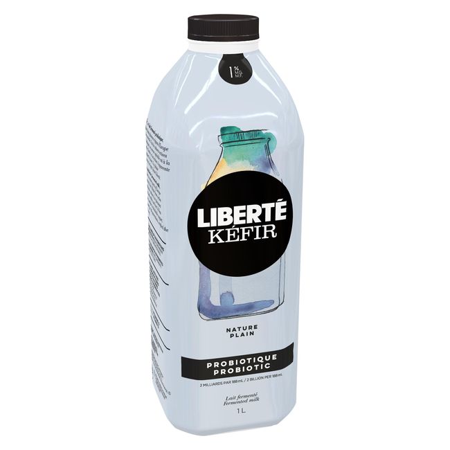 Liberte 1 Percent Milk Fat Plain Kefir, 1 L -- 6 Per Case