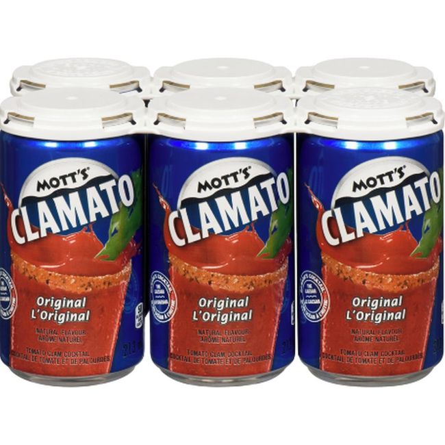 Clamato Cocktail Original Au Jus De Tomate Et De Palourde, 213 Ml -- 24 Par Boîte