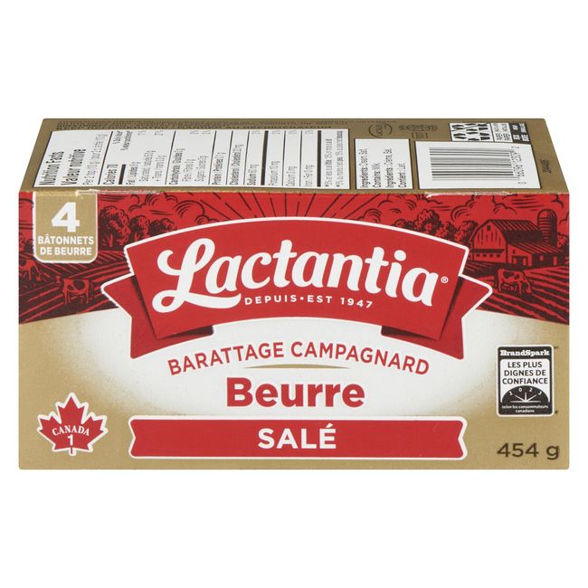Lactantia Salted My Country Cultured Butter Sticks, 113 G -- 20 Per Case