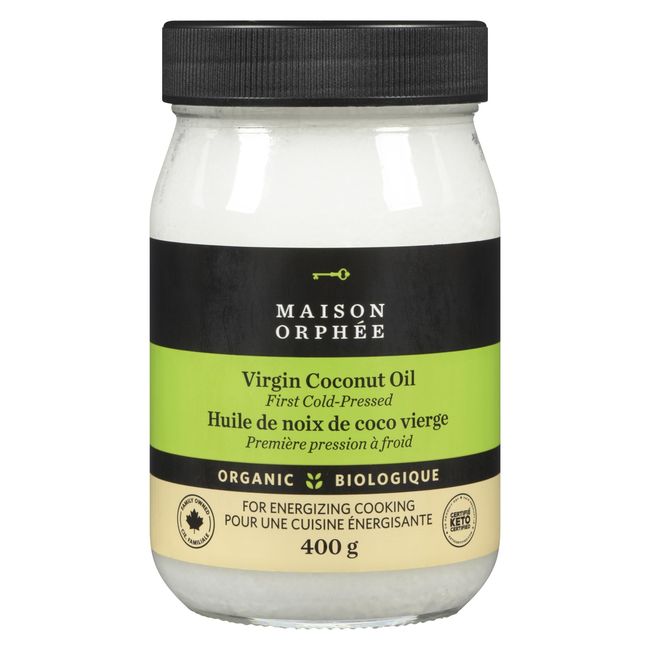 Maison Orphee Organic Virgin Coconut Oil, 400 G -- 6 Per Case
