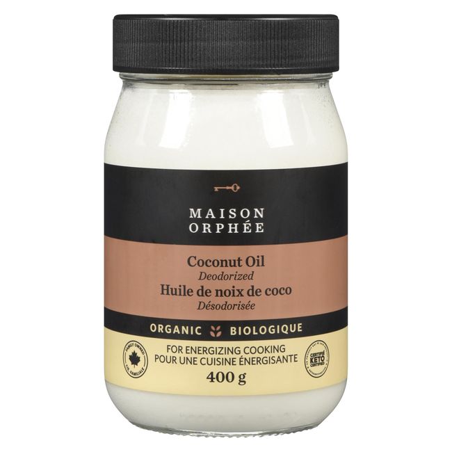 Maison Orphee Organic Deodorized Coconut Oil, 400 G -- 6 Per Case