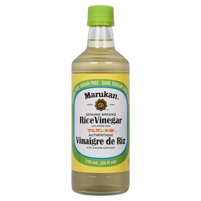 Marukan Genuine Brewed Rice Vinegar, 710 Ml -- 6 Per Case