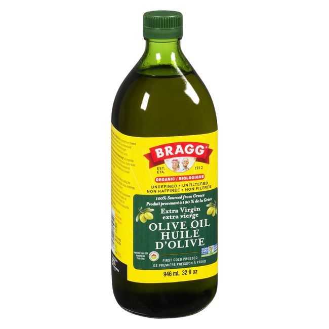 Bragg Organic Extra Virgin Olive Oil, 946 Ml -- 12 Per Case