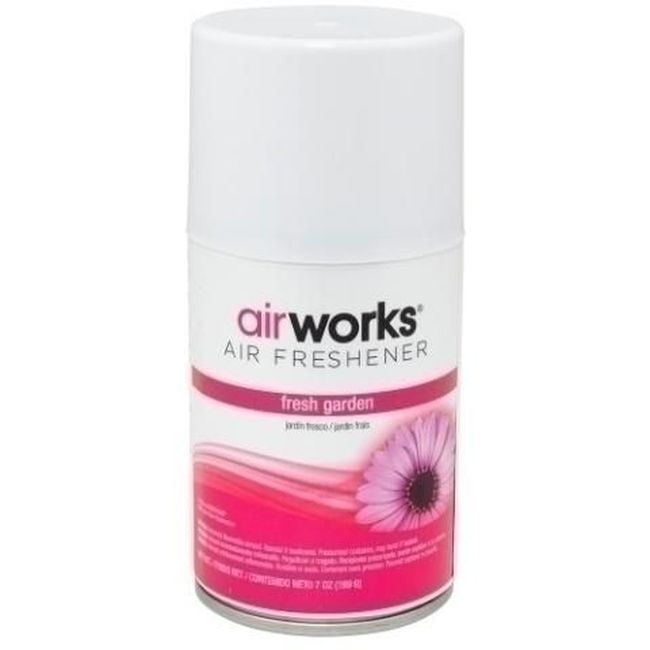 Airworks Fresh Garden Fragrance Metered Aerosol Air Freshener, 7 Oz -- 12 Per Case