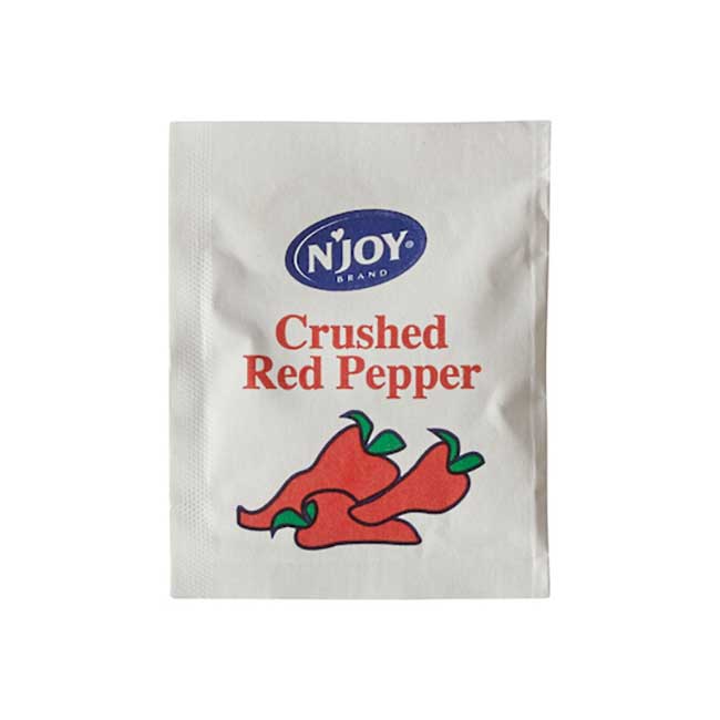 N'joy Crushed Red Pepper, 1 G -- 500 Per Case