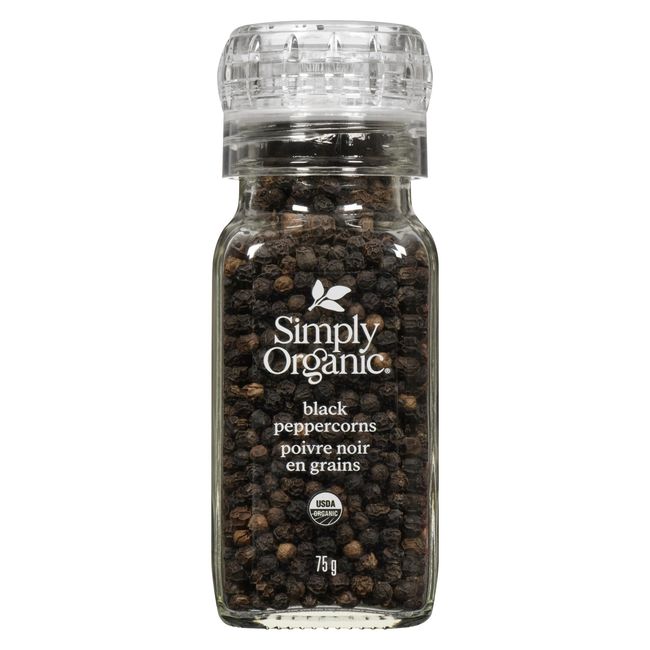 Simply Organic Black Peppercorn, 75 G -- 6 Per Case