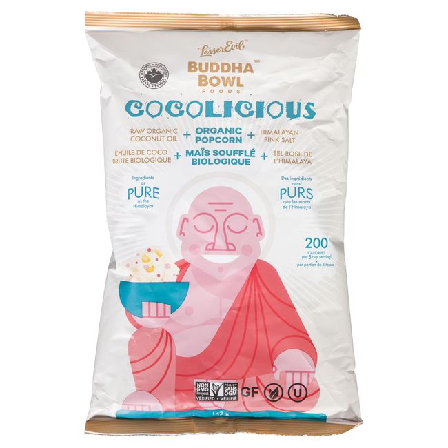 Lesserevil Organic Himalayan Pink Salt Popcorn, 142 G -- 12 Per Case