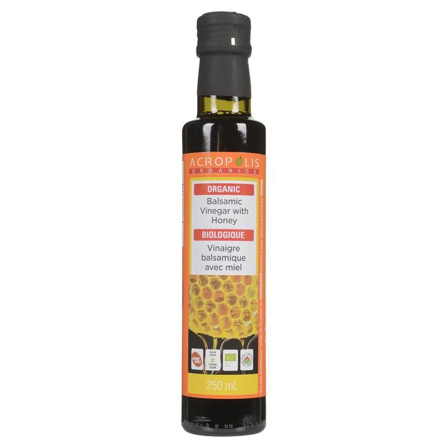 Acropolis Organics Balsamic Vinegar With Honey, 250 Ml -- 6 Per Case