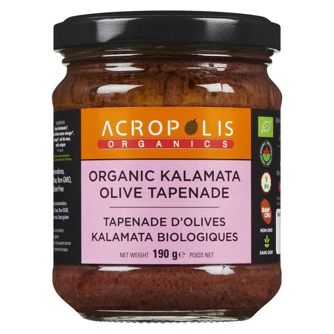 Acropolis Organics Kalamata Olive Tapenade, 190 G -- 12 Per Case