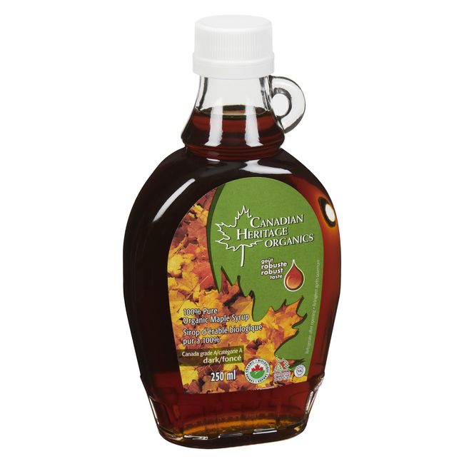 Canadian Heritage Organics Dark Robust Maple Syrup, 250 Ml -- 12 Per Case