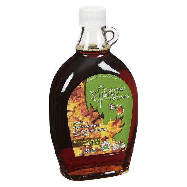 Canadian Heritage Organics Dark Robust Maple Syrup, 500 Ml -- 12 Per Case