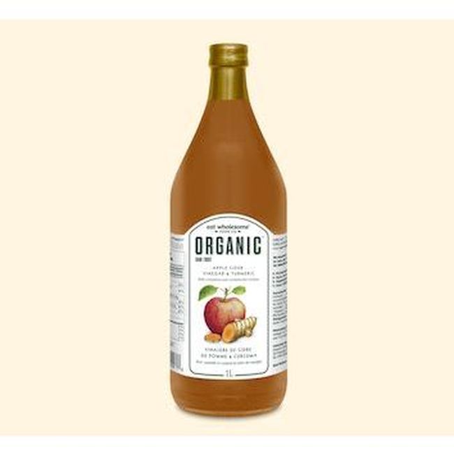 Eat Wholesome Organic Apple Cider Vinegar With Turmeric And Cinnamon, 1 L -- 12 Per Case