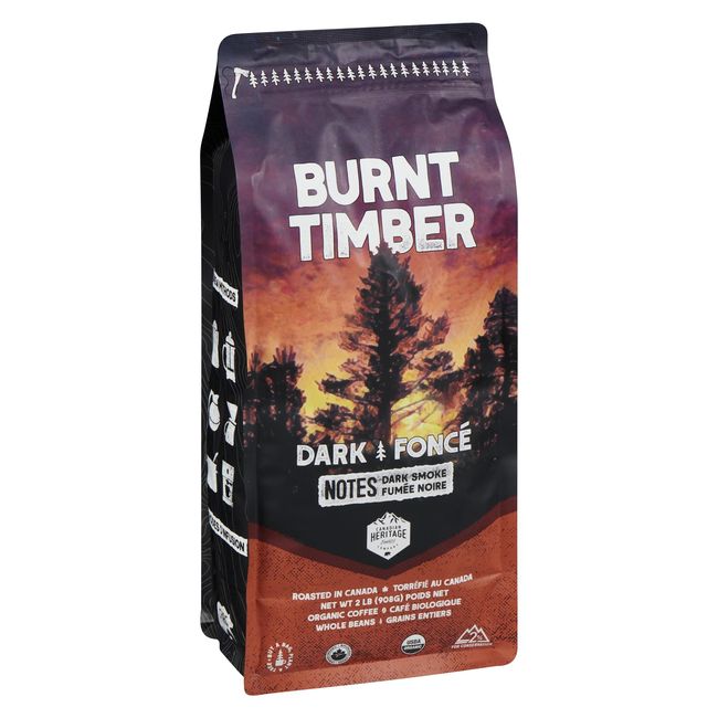 Canadian Heritage Organics Burnt Timber Dark Roast Coffee, 908 G -- 5 Per Case