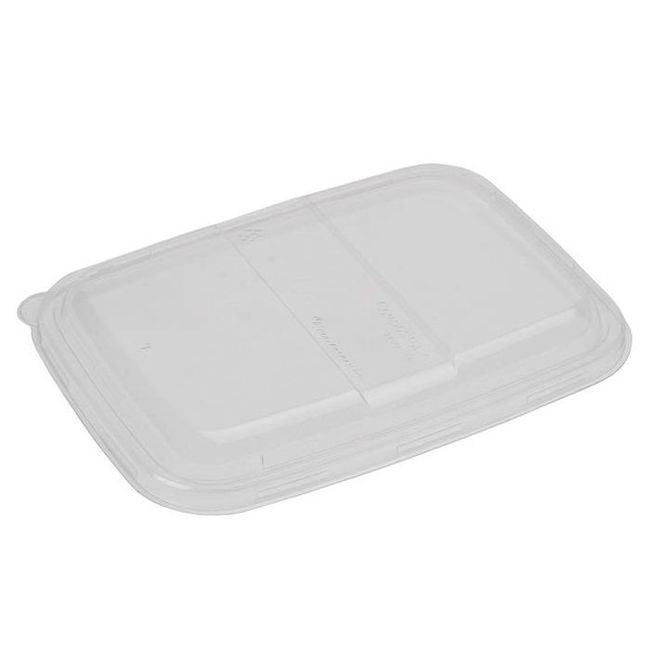 Eco-packaging Clear Lid For 28-38 Oz Sugarcane Tray -- 400 Per Case
