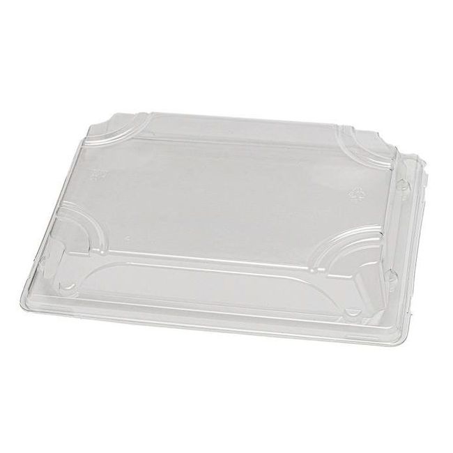 Eco Packaging Polyethylene Lid For Sh10 Fibre Sushi Tray -- 600 Per Case