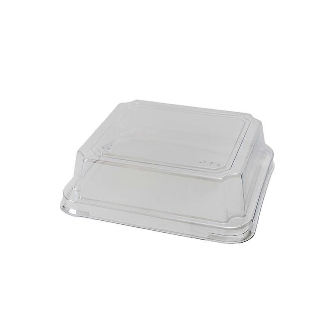 Eco Packaging Couvercle Dôme En Pet Pour Plateau En Fibre St06b, 6 X 6 Po -- 500 Par Boîte