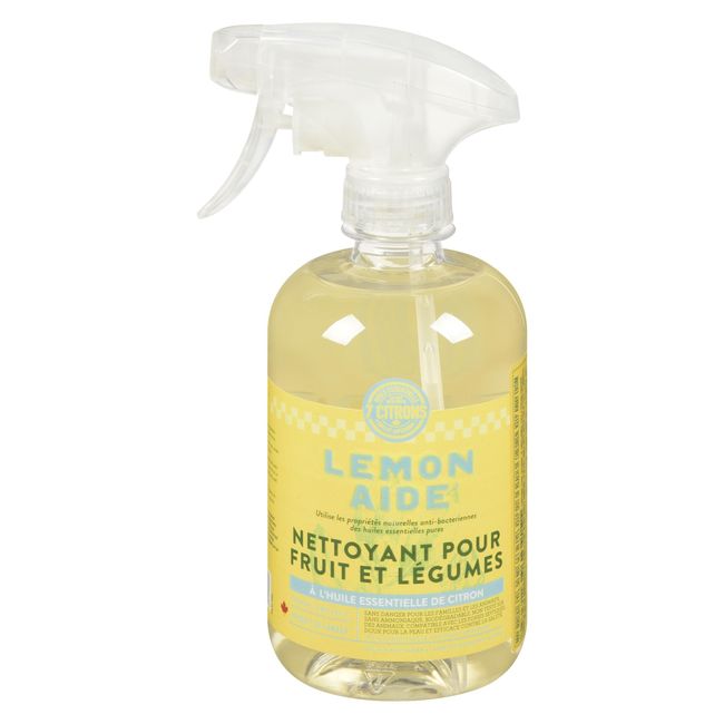 Lemonaide Lemon Fruit And Veggie Wash, 500 Ml -- 6 Per Case