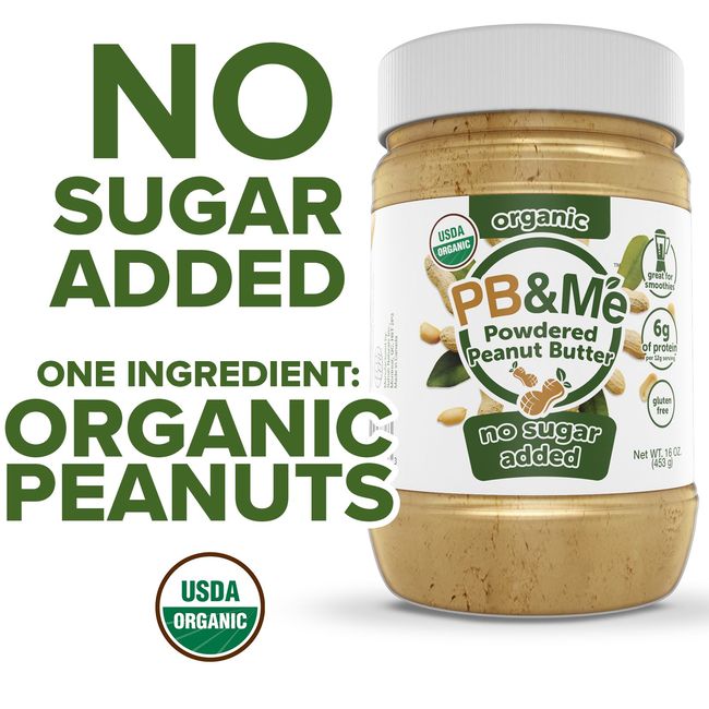 Pb And Me Organic Powdered Peanut Butter, 453 G -- 6 Per Case