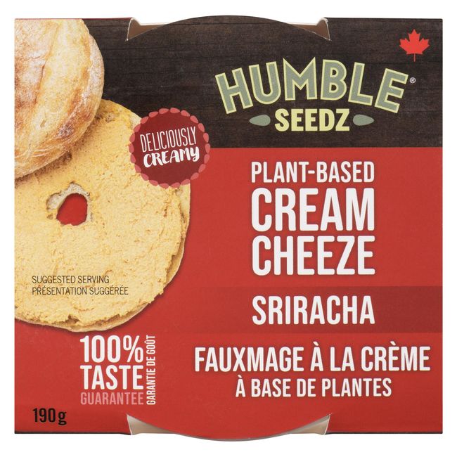 Humble Seedz Plant Based Sriracha Cream Cheeze, 190 G -- 8 Per Case
