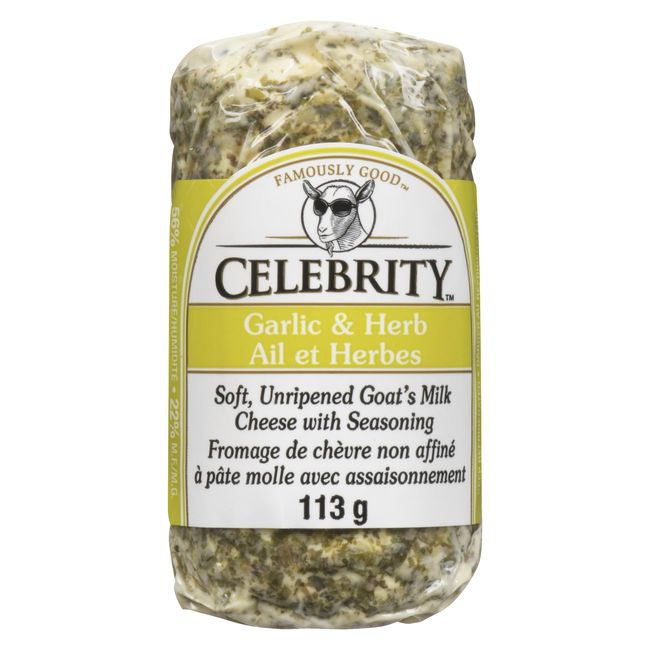 Celebrity Herb And Garlic Goat Cheese, 113 G -- 12 Per Case