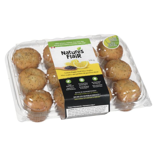 Nature's Flair Lemon Poppy Seed Mini Muffins, 336 G -- 12 Per Case