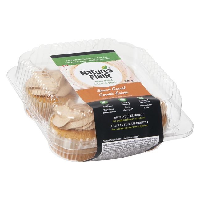 Nature's Flair Spiced Carrot Cupcakes, 220 G -- 12 Per Case