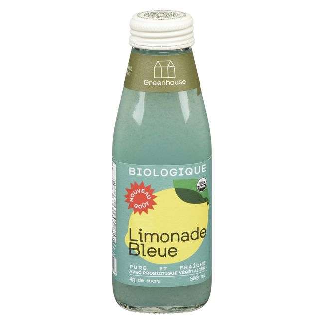 Greenhouse Organic Blue Lemonade With Probiotics, 300 Ml -- 6 Per Case